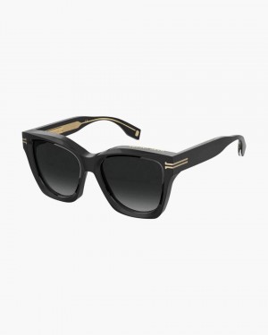 Black Marc Jacobs Icon Edge Oversized Square Sunglasses | 231EJZDTH