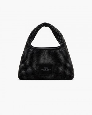 Black Marc Jacobs The Rhinestone Mini Sack Bag | 831NIUHZO