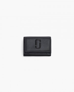 Black Marc Jacobs The Utility Snapshot DTM Mini Trifold Wallet | 896FKLBIS
