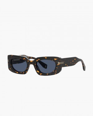 Havana Marc Jacobs Icon Rectangular Sunglasses | 547IVUGHO