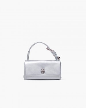 Silver Marc Jacobs The Metallic Mini Dual Bag | 081GRIKAS