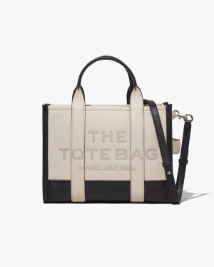 White Multicolor Marc Jacobs The Colorblock Medium Tote Bag | 641RWPEAB